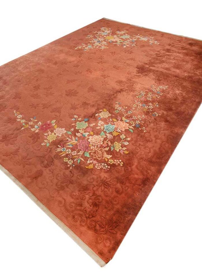 Brick Red/Brick Red Hand Knotted Rugs - Image 3