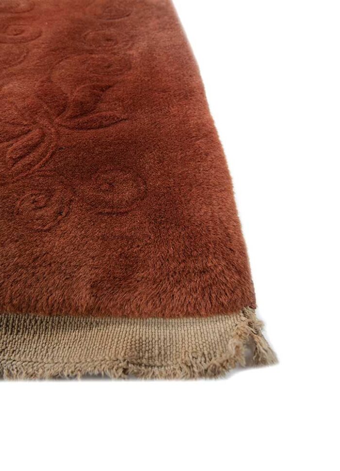 Brick Red/Brick Red Hand Knotted Rugs - Image 2